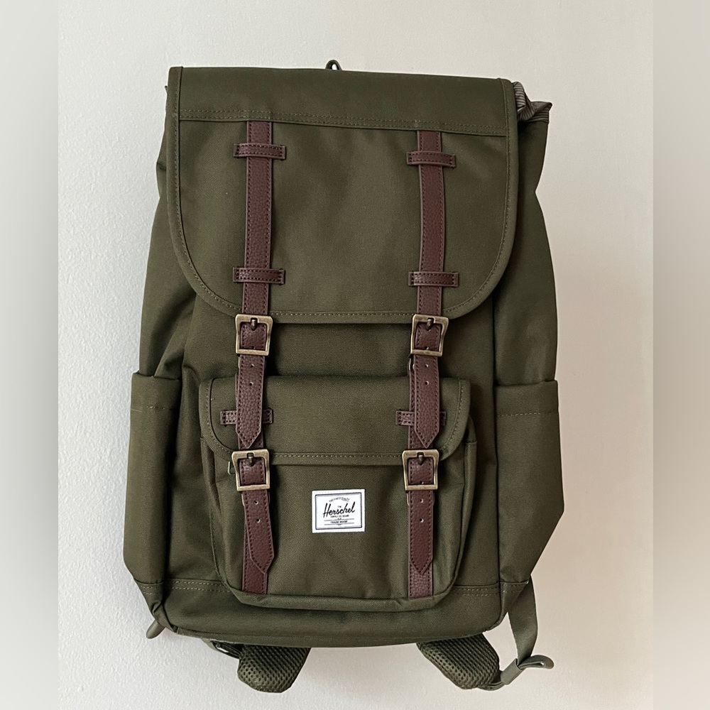 Herschel Supply Company Bag with Olive and Black Stripes